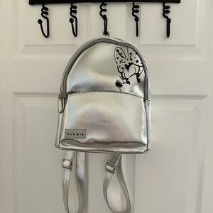 Dani Collection Backpack Silver Minnie Mouse